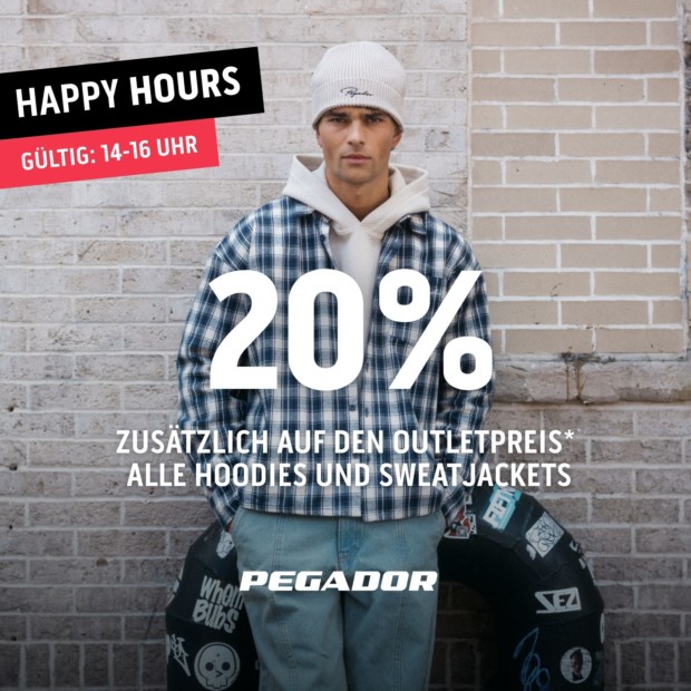 Pegador 20% zusätzlich -Happy Hours (A)