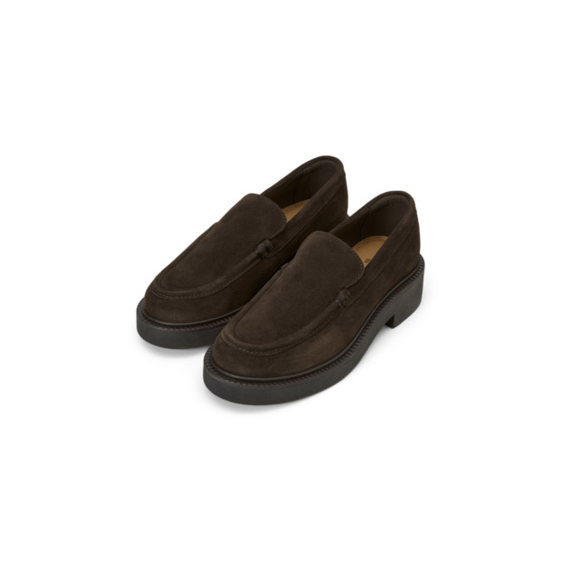 Damen Loafer auf softem Velourleder