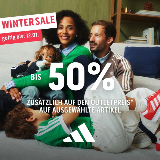 Adidas bis zu 50% zusätzlich - Winter Sale (A) WS 26