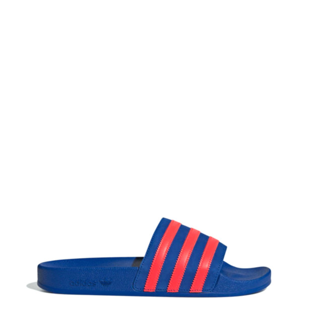 Adilette blau rot
