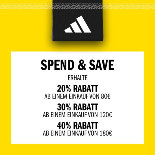Adidas Spend & Save 40% ab 180€ (A)