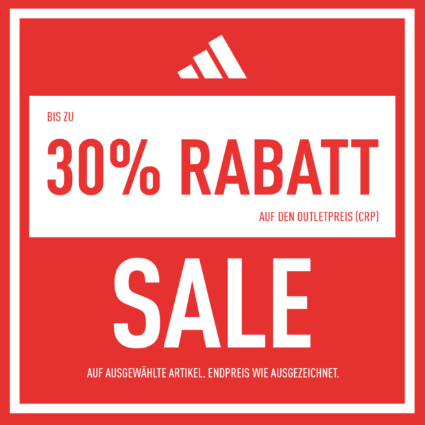 Adidas bis zu 30% zusätzlich