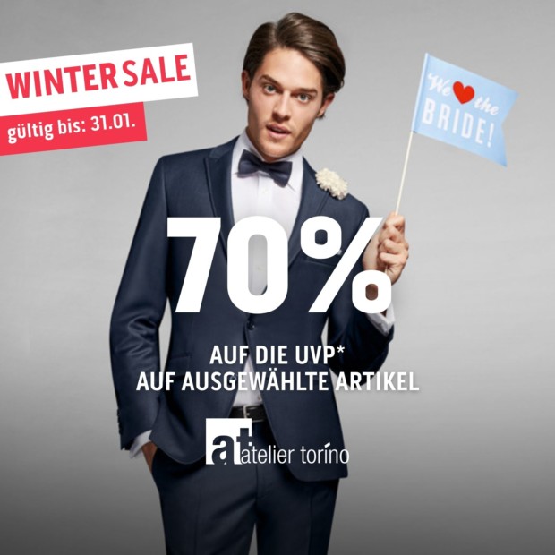 Atelier Torino 70% auf die UVP auf ausgewählte Artikel - Winter Sale (A)