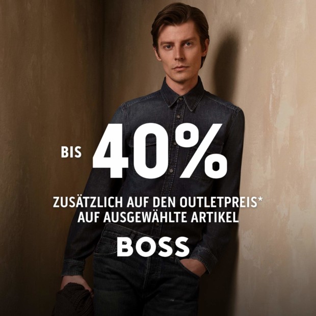 Boss bis zu 40% zusätzlich auf den Outletpreis auf ausgewählte Artikel (A)