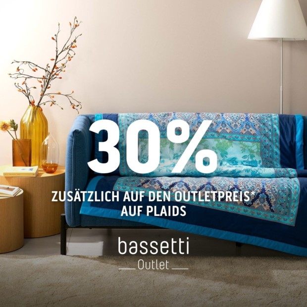 Bassetti 30% auf Plaids - VOS (A)