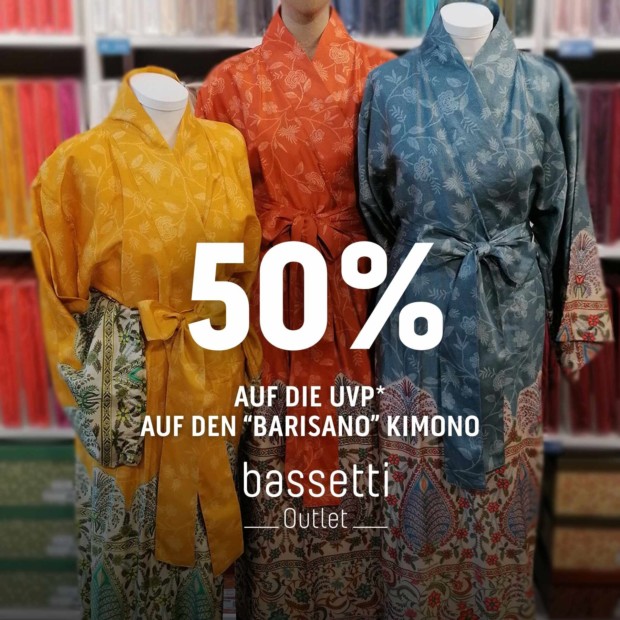 Bassetti 50% auf die UVP auf Kimono Barisano - Valentinstag (A)