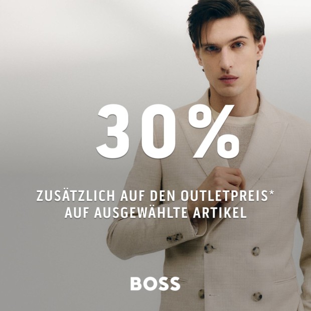 Boss bis zu 30% auf ausgewählte Artikel - Summer Sale
