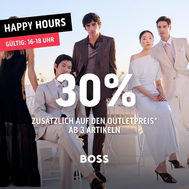 Boss 30% zusätzlich ab 3 Artikeln-Happy Hours (A)
