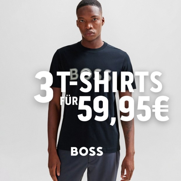 Boss 3 T-Shirts für 59,95€