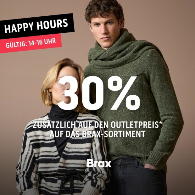 Brax 30% zusätzlich auf Brax Sortiment-Happy Hours (A)