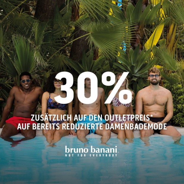 Bruno Banani 30% auf reduzierte Damenbademode - Finale Sale (A)