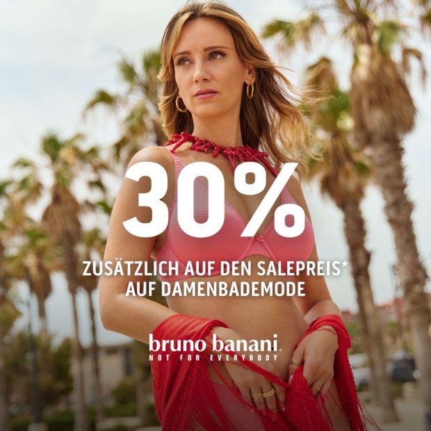 Bruno Banani 30% auf reduzierte Damenbademode - Finale Sale (A)