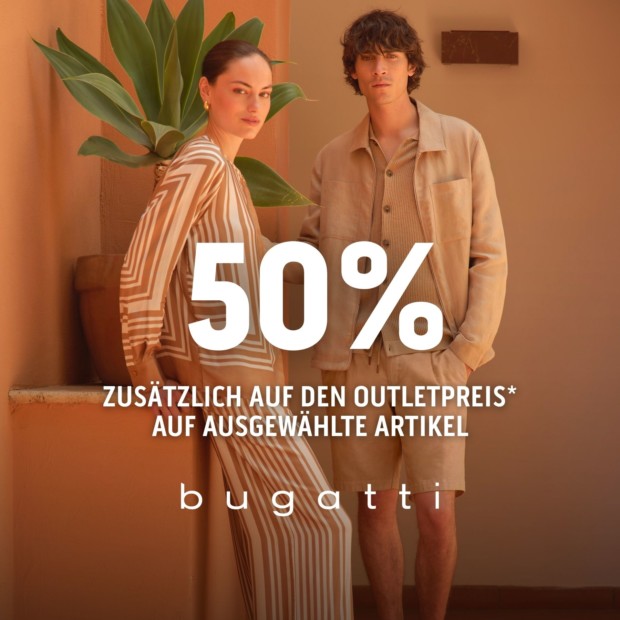 Bugatti 50% auf ausgewählte Artikel - Summer Sale (A)