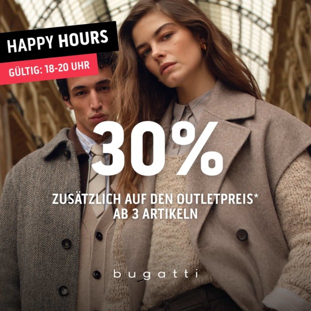 Bugatti 30% zusätzlich ab 3 Artikeln-Happy Hours (A)