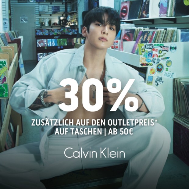 Calvin Klein 30% zusätzlich auf Taschen ab 50€ (A)