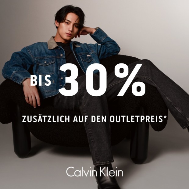 Calvin Klein Summer Sale2025 30% zusätzlich auf den Outletpreis