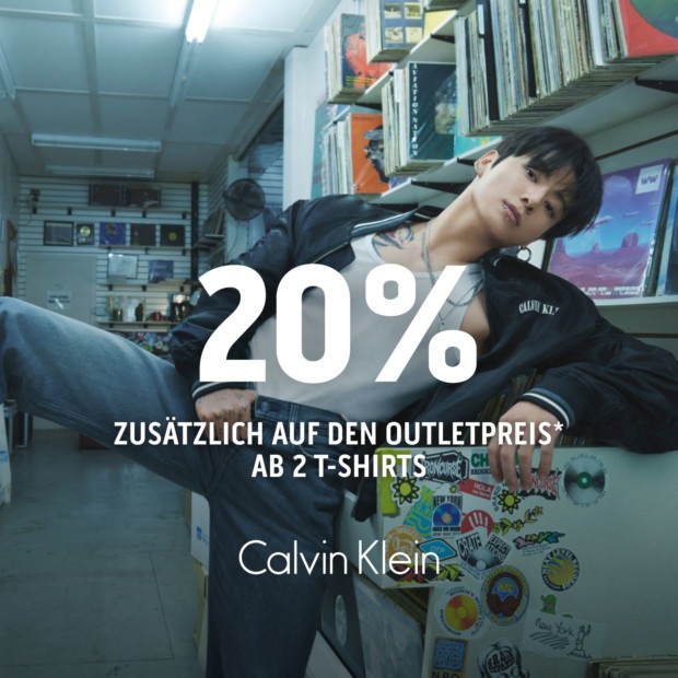 Calvin Klein 20% ab 2 T-Shirts (A)