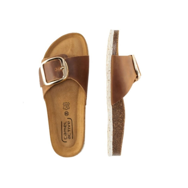 Damen Riemensandale Braun