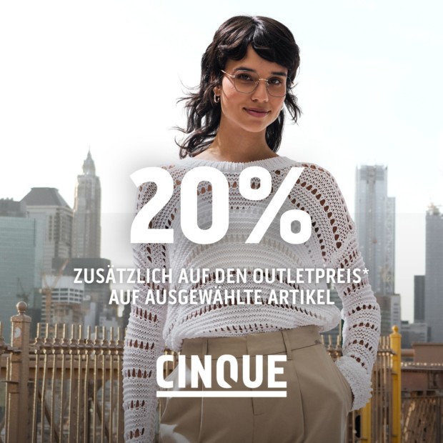 Cinque 20% auf reduzierte Artikel - Final Sale