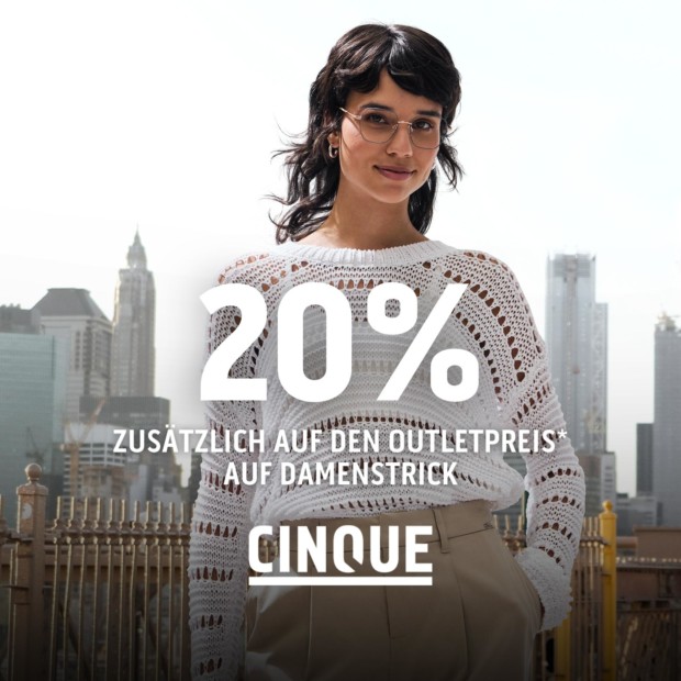 Cinque 20% zusätzlich auf Strick für Damen (A)