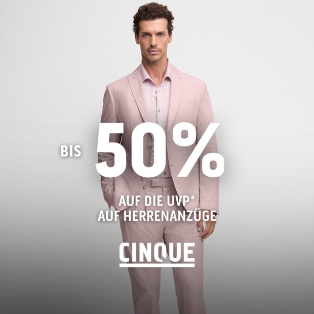 Cinque bis zu 50% auf die UVP auf Anzüge (A)