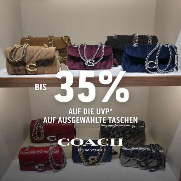 Coach bis zu 35% auf die UVP auf ausgewählte Taschen (A)