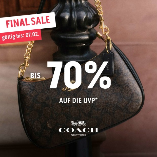 Coach bis zu 70% auf die UVP FS 26 (A)