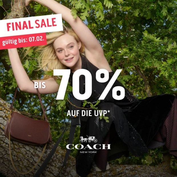 Coach bis zu 70% auf die UVP FS 26 (A)