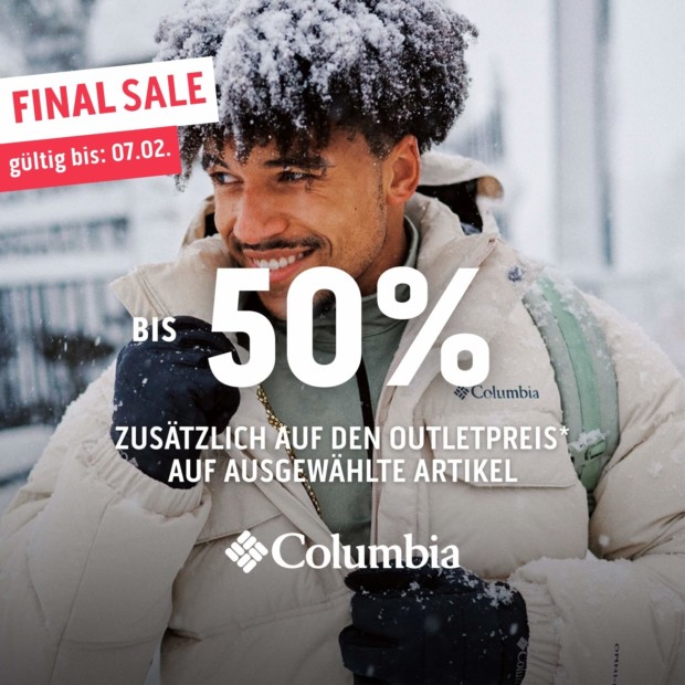Columbia bis zu 50% auf ausgewählte Artikel (A)WS 26