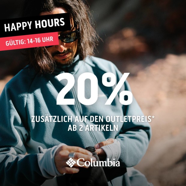 Columbia 20% zusätzlich ab 2 Artikeln-Happy Hours (A)