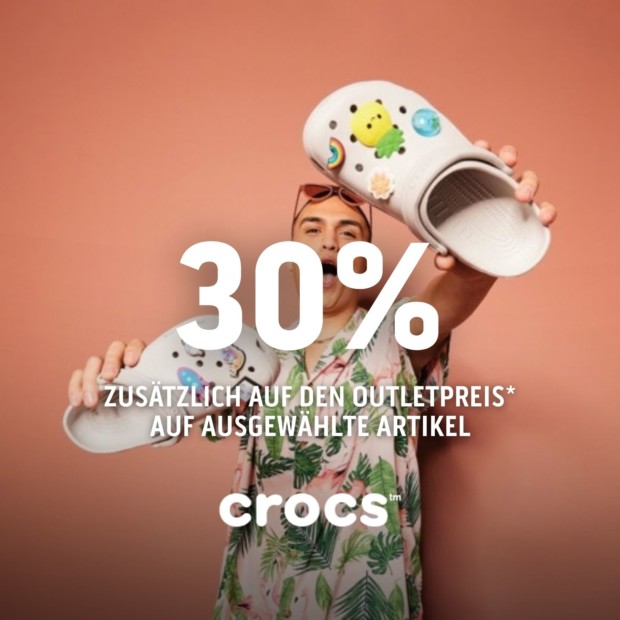 Crocs 30% auf ausgewählte Artikel (A)