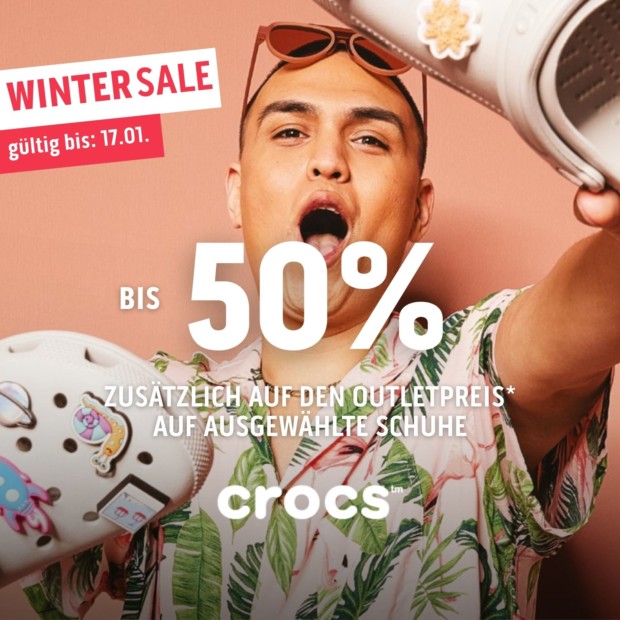 Crocs bis zu 50% auf ausgewählte Schuhe - WS 26 (A)