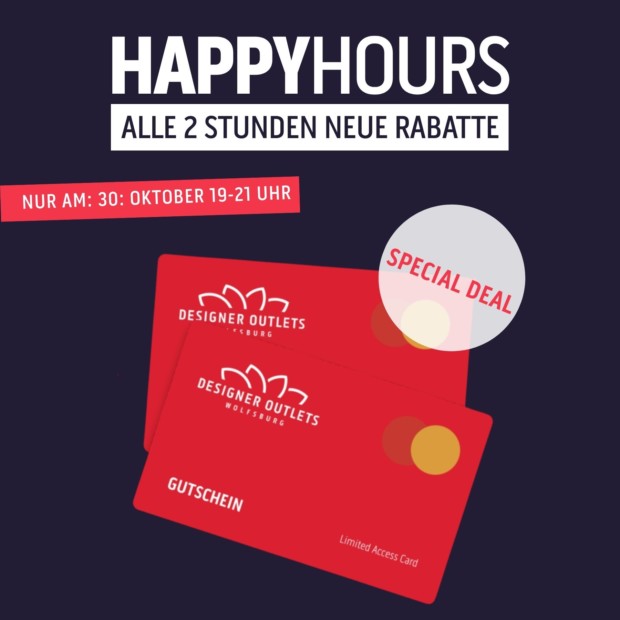 Happy Hours Special - 5 € Gutschein extra sichern! (A)