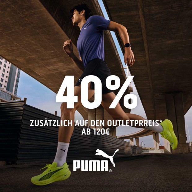 Puma 40% zusätzlich ab 120€ (A)