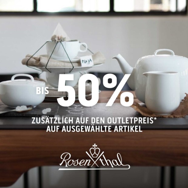 Rosenthal bis zu 50% auf ausgewählte Artikel (A)