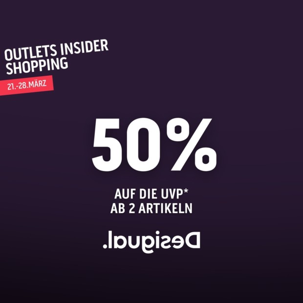 Desigual 50% auf die UVP ab 2 Artikeln - OIS26 (A)