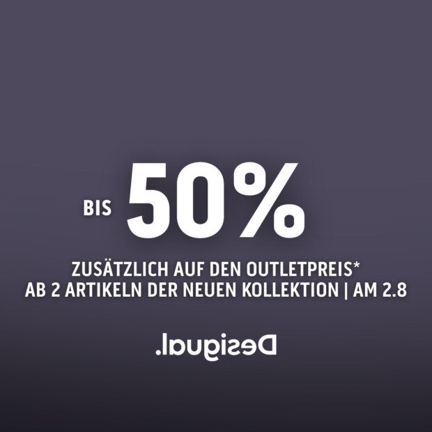 Desigual 50% auf die UVP ab 2 Artikel - VOS (A)