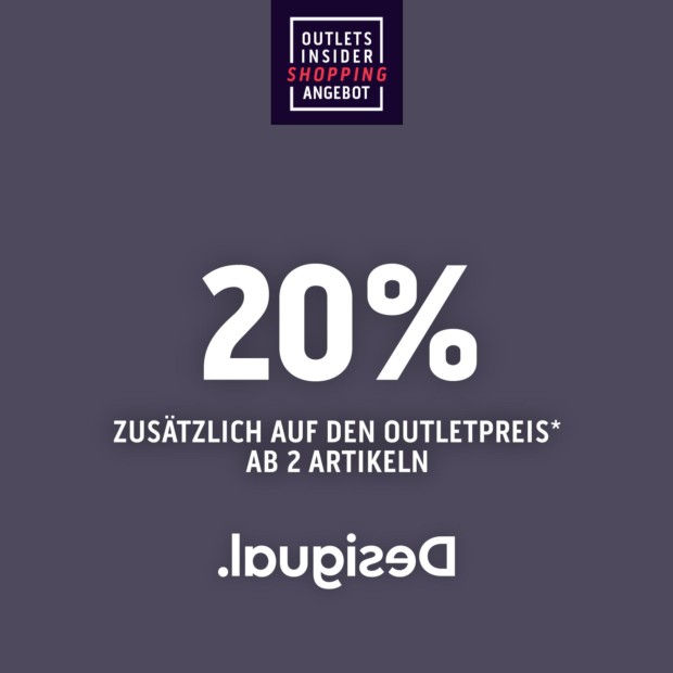 Desigual 20% zusätzlich ab 2 Artikel - OIS (A)