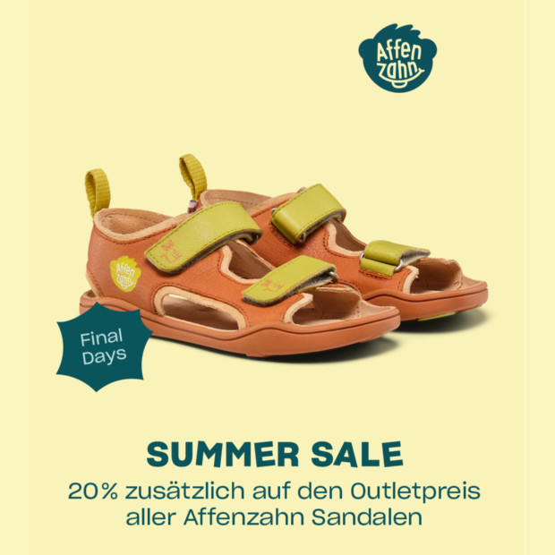 Affenzahn 20% zusätzlich auf Sandalen