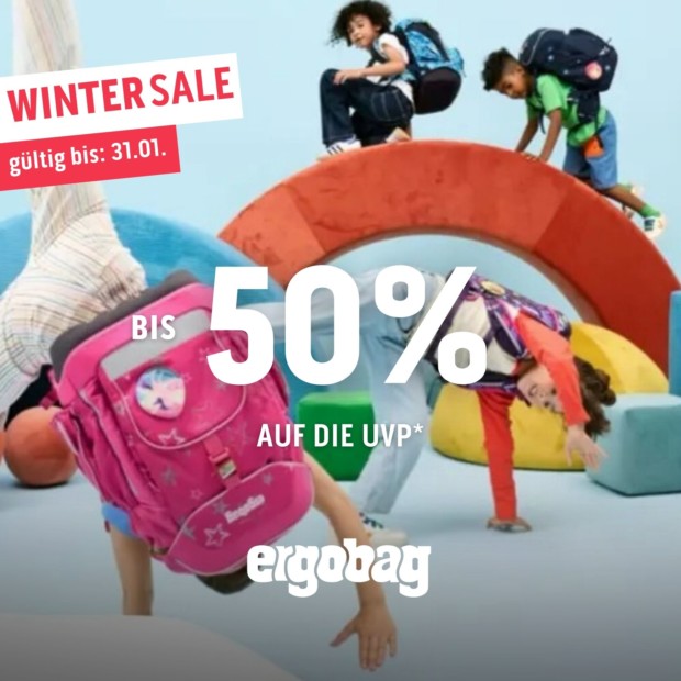 Ergobag bis zu 50% auf die UVP WS26 (A)