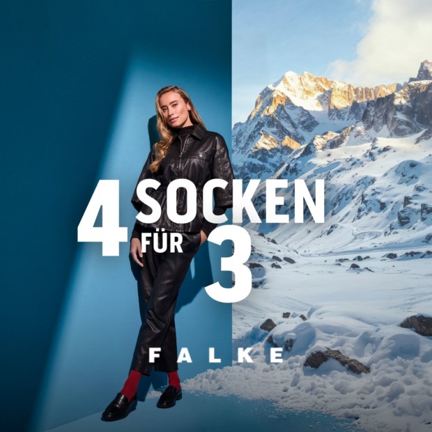 Falke 4 für 3 auf alle Damen und Herren Business Artikel (A)