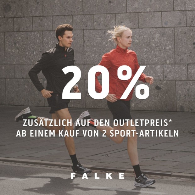 Falke Sportsweek 3: 20% zusätzlich auf 2 Sport-Artikel