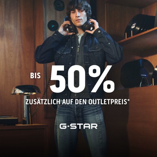 G-Star bis zu 50% zusätzlich auf den Outletpreis (A)