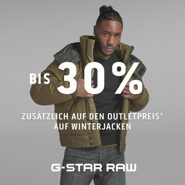 G-Star bis 30 zusätzlich auf Winterjacken