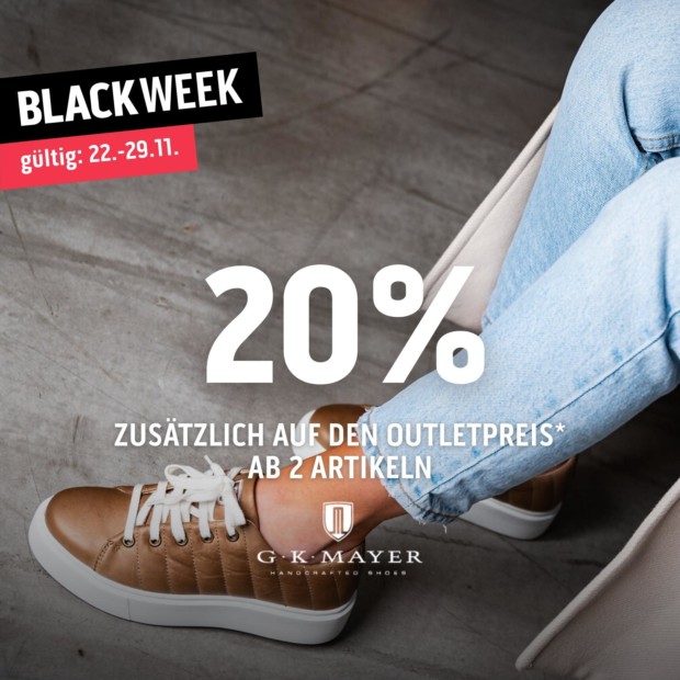 G.K. Mayer Shoes 20% zusätzlich auf den Outletpreis ab 2 Artikeln BW (A)