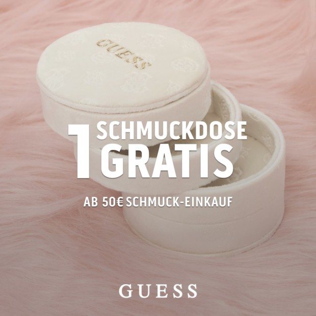 Guess ab 50€ Gratis Schmuckdose