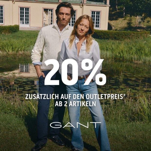Gant 20% ab 2 Artikeln für Member (A)
