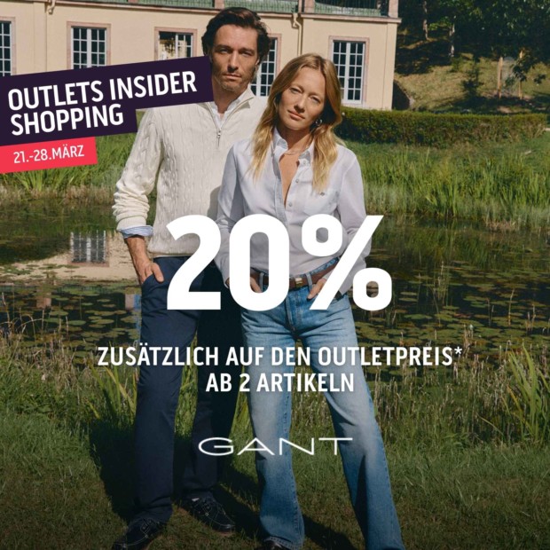 Gant 20% zusätzlich ab 2 Artikeln - OIS26 (A)
