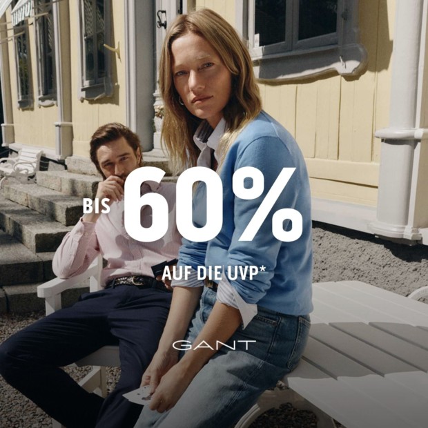 Gant bis zu 60% auf die UVP - Summer Sale (A)