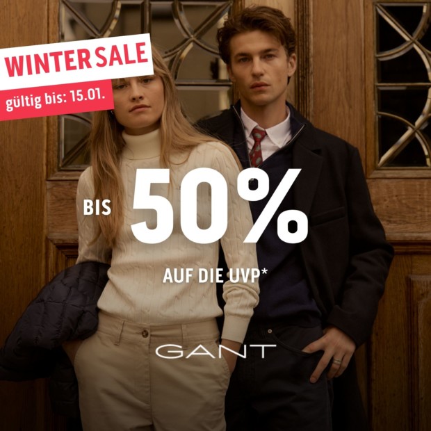 Gant bis zu 50% auf die UVP WS26 (A)